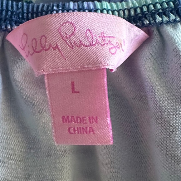 LILLY PULITZER Lana Skort Romper In Deep Indigo Gypsea Girl Size L - Picture 5 of 6